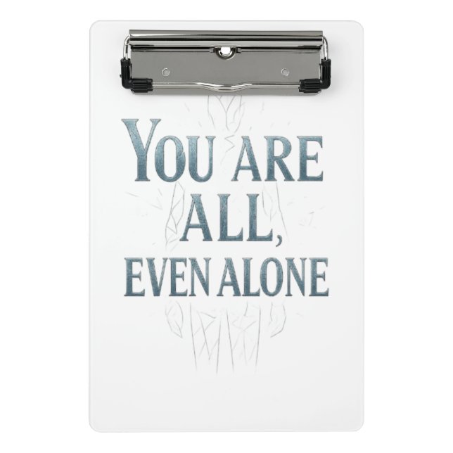 Inspirer für Generationen Mini Klemmbrett (Vorderseite)