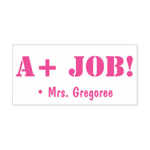 Inspirier "A+ JOB!" Tutor Rubber Briefmarke Permastempel
