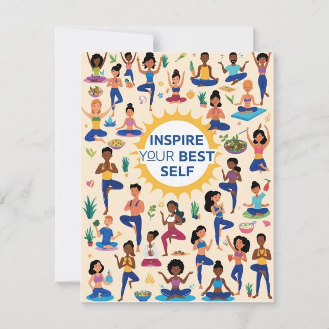 Inspirier dein bestes Selbst - Diverse Yoga und We (Vorderseite)