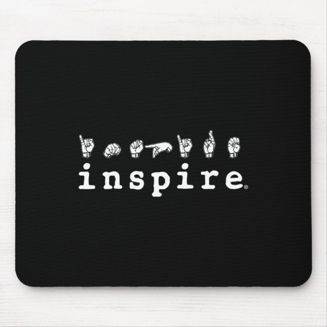 inspirier der Marke ASL American Sign Language Dea Mousepad (Vorne)
