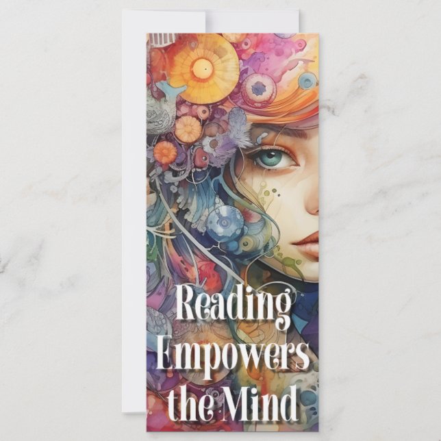 Inspirier des Lesezeichens Zitat lesen. (Vorderseite)