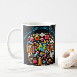 Inspirier, Erziehung, Motivation der Kaffeekochen- Kaffeetasse