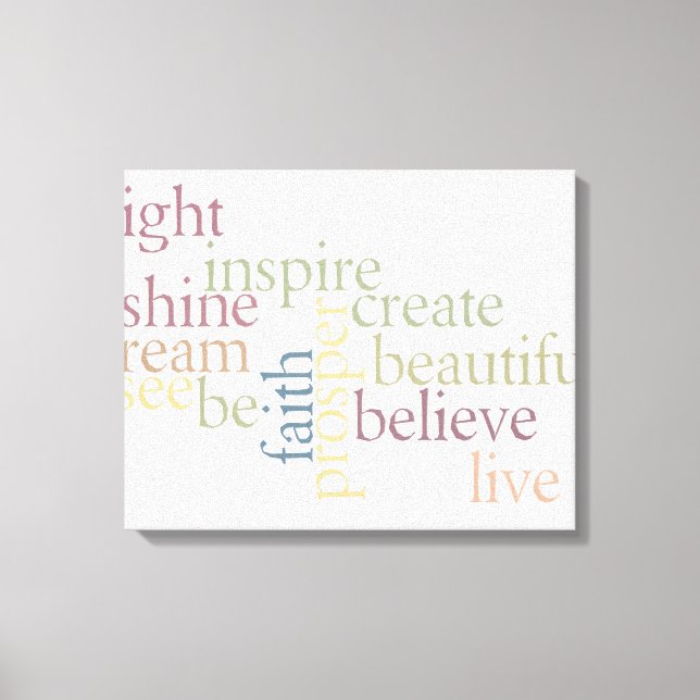 Inspirier Faith Leinwanddruck (Vorderseite)