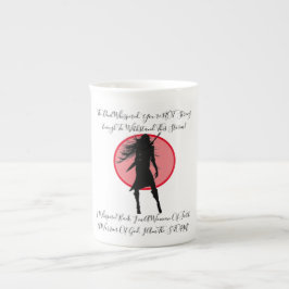 INSPIRIER FAITHFUL VIKING WARRIOR CHICK QUOTE PINK PROZELLANTASSE