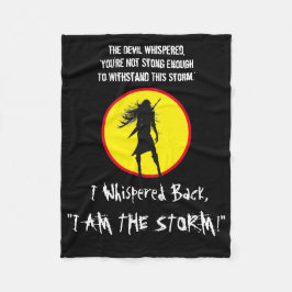 INSPIRIER FAITHFUL WARRIOR FRAU W/ QUOTE FLEECEDECKE