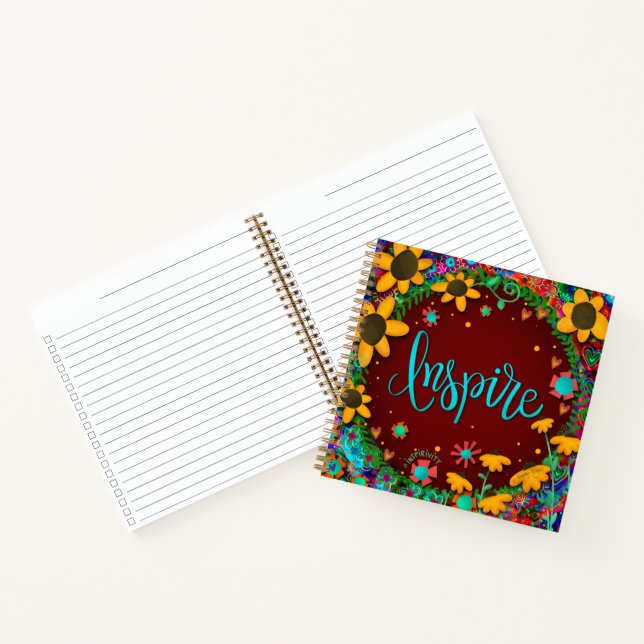 Inspirier Fun Inspirivity One Word Spiral Notebook Notizbuch (Innenseite)