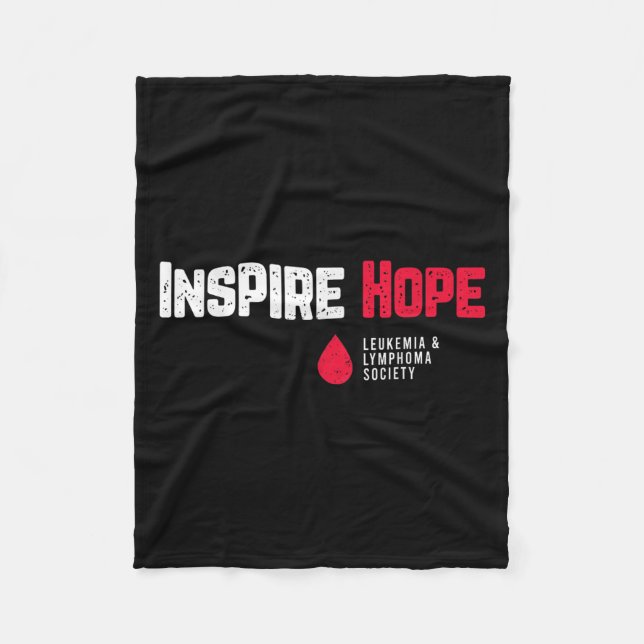 Inspirier Hope Leukemia and Lymphoma Society Bloc Fleecedecke (Vorderseite)