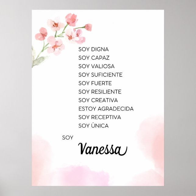 Inspirier Ihrer Reise mit spanischen Bekenntnissen Poster (Vorne)