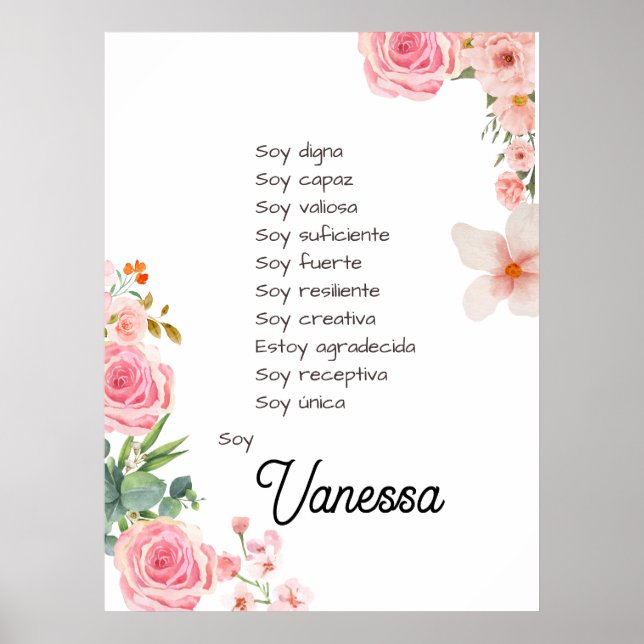 Inspirier Ihrer Reise mit spanischen Bekenntnissen Poster (Vorne)