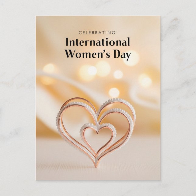 Inspirier Inklusion - Internationaler Frauentag Postkarte (Vorderseite)