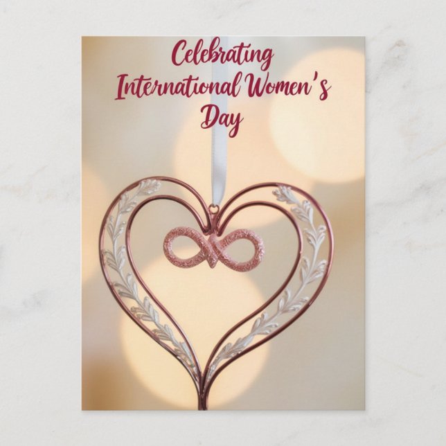 Inspirier Inklusion - Internationaler Frauentag Postkarte (Vorderseite)