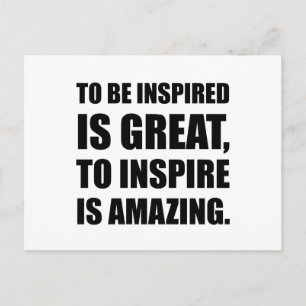 Inspirier ist Phantastisch Postkarte