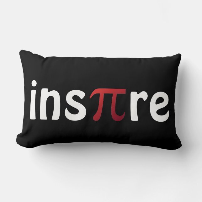 Inspirier Mathematics Pi Day Mah Geek Lendenkissen (Vorderseite)