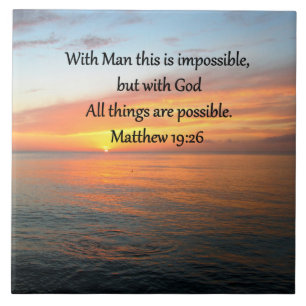 INSPIRIER MATTHEW 19:26 SONNENDESIGN FLIESE