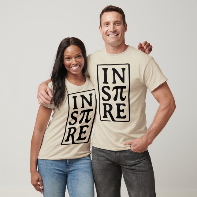 INSPIRIER mit Pi Math Pun Design T-Shirt (Unisex)