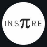 Inspirier Pi Day Mathematics Runder Aufkleber<br><div class="desc">Inspirier Pi Day Math</div>