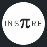 Inspirier Pi Day Mathematics Runder Aufkleber<br><div class="desc">Inspirier Pi Day Math</div>