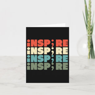 Inspirier Semicolon Suicide Awareness Project2 Karte