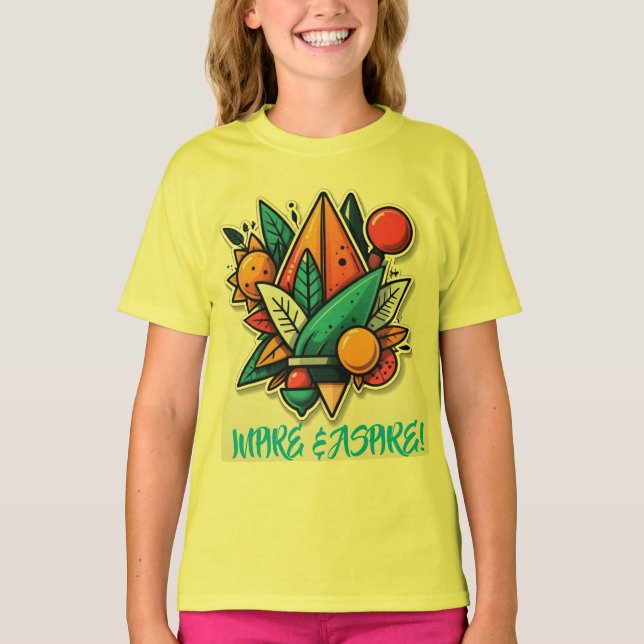 Inspirier und Aspire T-Shirt (Vorderseite)