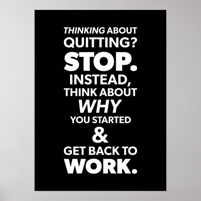 Inspirier-Zitat - Motivierend Poster erstellen (Vorne)