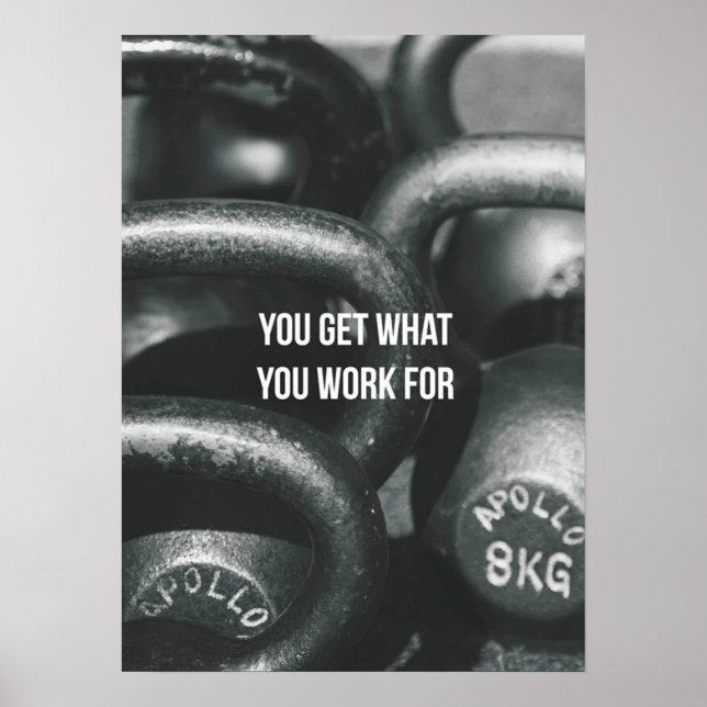 Inspirier-Zitat - Motivierend Poster erstellen (Vorne)