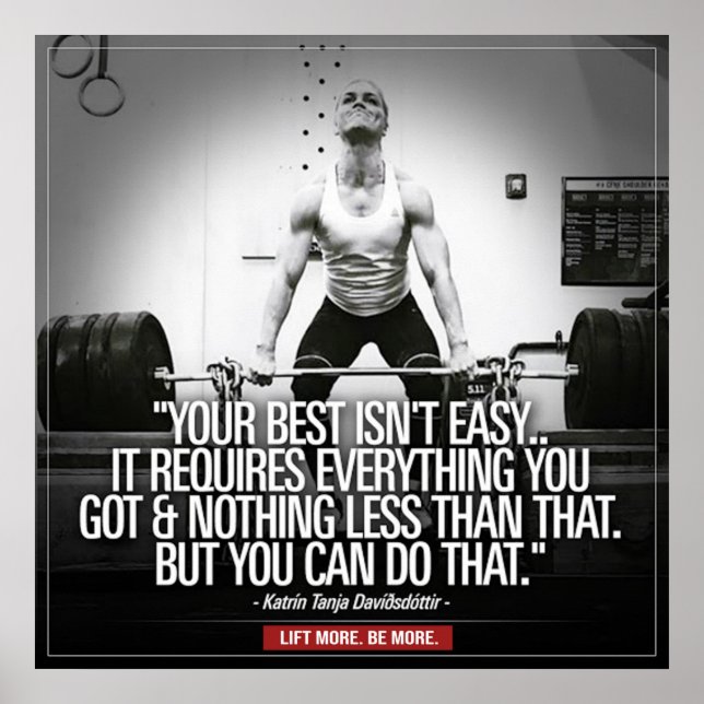 Inspirier-Zitat - Motivierend Poster erstellen (Vorne)