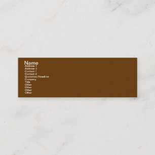 INSPIRIEREN SIE ERDE MINI VISITENKARTE