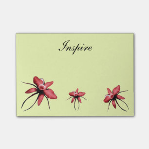 Inspirieren Sie: schreiben Sie Ihre Gedanken Post-it Klebezettel