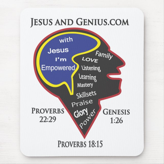 Inspirieren Sie und bevollmächtigen Sie Mousepad (Vorne)