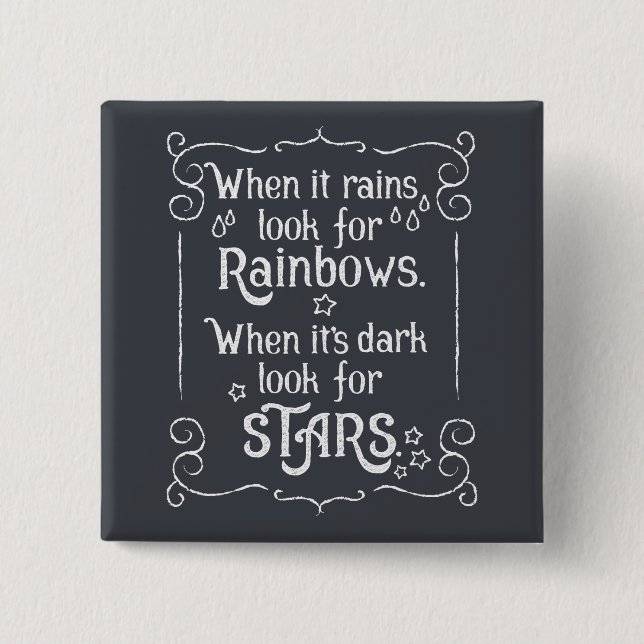 Inspirieren, wenn es und dunkler Button-Knopf Button (Vorderseite)