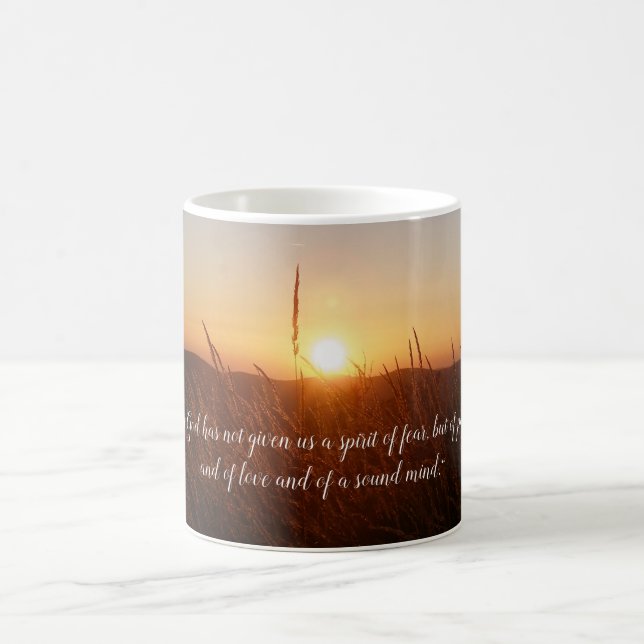 Inspirierend | 2 Timothy 1; 7 Kaffeetasse (Mittel)