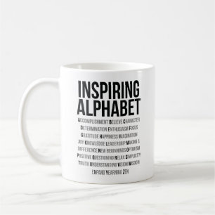 Inspirierend Alphabet Kaffeetasse