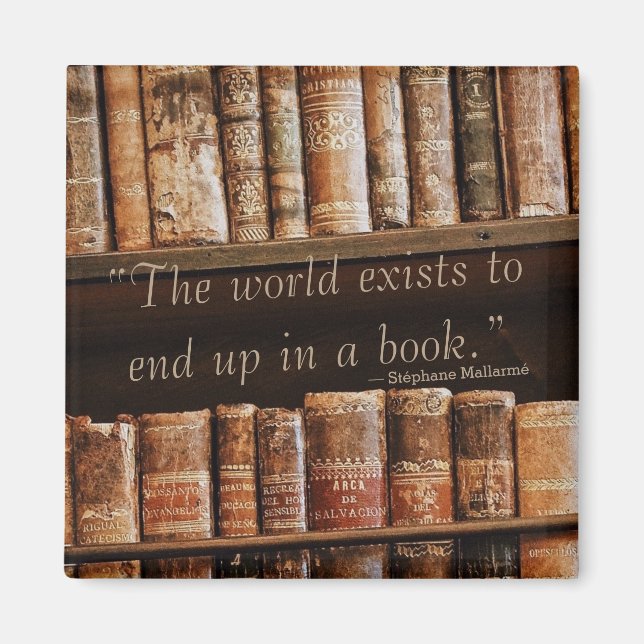 Inspirierend altes Buchangebot Magnet (Vorne)