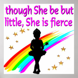 INSPIRIEREND BALLERINA QUOTE DESIGN POSTER