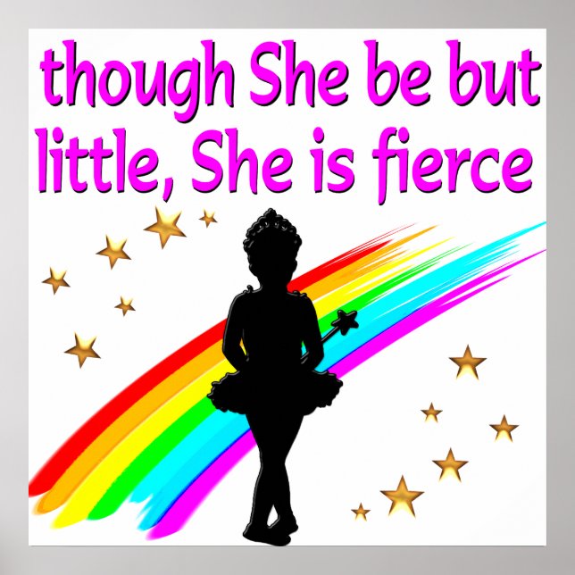 INSPIRIEREND BALLERINA QUOTE DESIGN POSTER (Vorne)