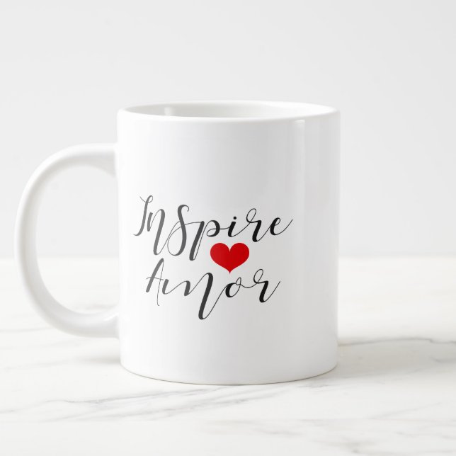 Inspirierend Becher der Liebe Jumbo-Tasse (Links)
