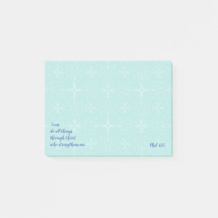 Inspirierend Bibel-Schrift zitiert Phil-4:13 Post-it Klebezettel