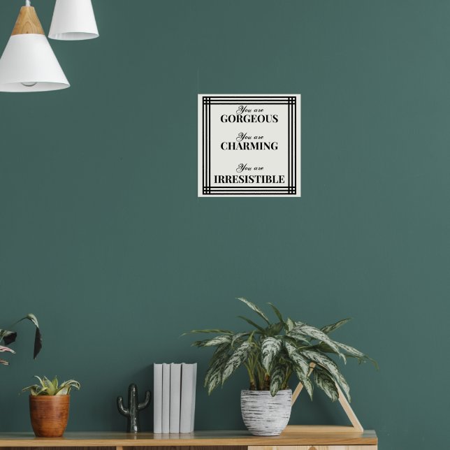 Inspirierend Black & White Selbstverständlichkeit  Poster (Wohnzimmer 1)