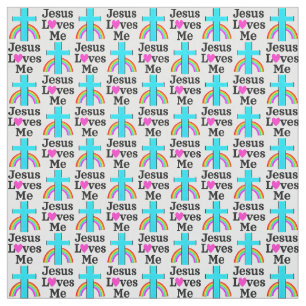 INSPIRIEREND BLUE CROSS CHRISTLICHE JESUS-LIEBEN M STOFF