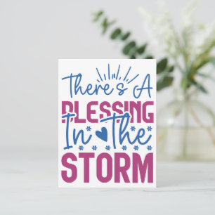 Inspirierend Ein Segen im Sturm Postkarte