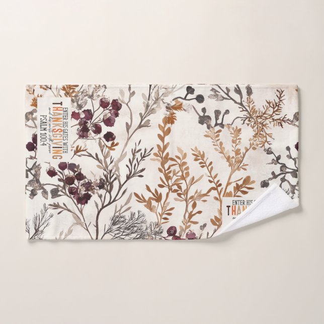 Inspirierend Fall glücklich Erntedankfest & Bibelv Handtuch (Handtuch)