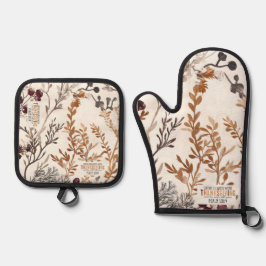Inspirierend Fall glücklich Erntedankfest & Bibelv Ofenhandschuh & Topflappen-Set