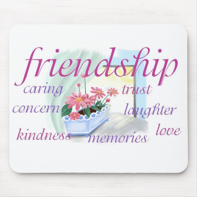 Inspirierend Freundschaft Mousepad (Vorne)