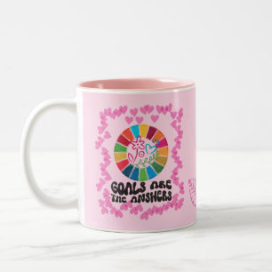 Inspirierend Geschenke für sie 🌿 Nachhaltigkeitsz Zweifarbige Tasse
