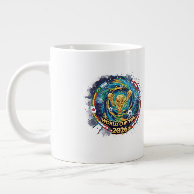 Inspirierend gestalteter Kaffeebecher Jumbo-Tasse (Links)