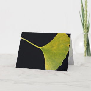 Inspirierend Ginkgo-Blatt Karte