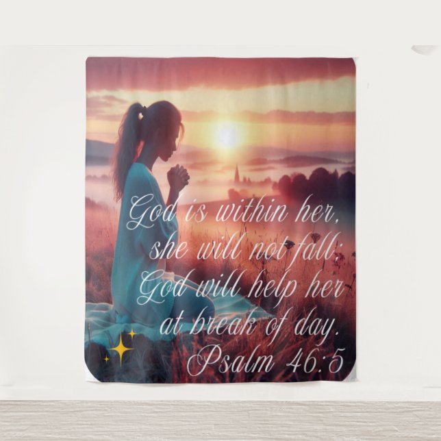 "Inspirierend Glaube" Wandteppich (Vorderseite)