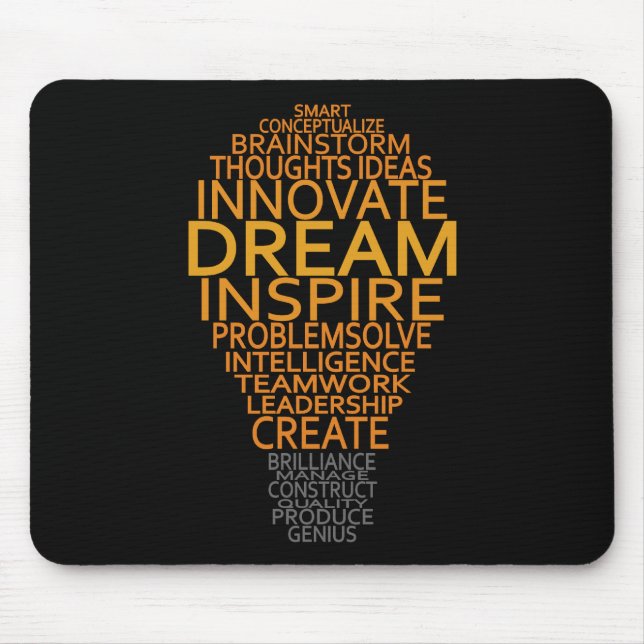 Inspirierend Glühlampegewohnheit mousepad (Vorne)