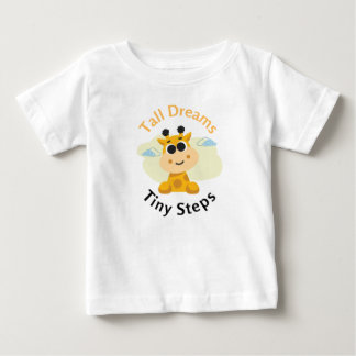 Inspirierend "Große Träume, winzige Schritte" Süße Baby T-shirt