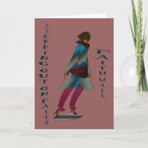 Inspirierend Grußkarte mit Schrift Karte